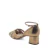 Peep Toe Média Couro Sena Bronze