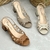 Sandália Salto Médio Manosque Off White - loja online