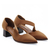 Scarpin Salto Médio Neoprene Paix Conhaque - comprar online