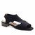 Sandália Salto Baixo Neoprene Léger Preta