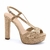 Sandália Alta Festa Plataforma Glitter Champagne - comprar online