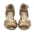 Peep Toe Média Couro Sena Bronze - loja online