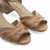 Peep Toe Média Couro Fruges Whisky - loja online