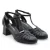 Scarpin Salto Médio Couro Royan Preto - comprar online