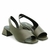 Sandália Couro Salto Baixo Moissac Oliva - comprar online