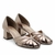 Scarpin Salto Médio Couro Venasque Prata Velho - comprar online