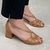 Sandália Salto Bloco Couro Provence Coconut - comprar online