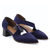 Scarpin Salto Médio Neoprene Paix Marinho - comprar online