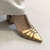 Scarpin Couro Fayence Bronze - comprar online