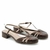 Sandália Fechada Salto Baixo Couro Saint-Rémy Chocolate - comprar online