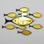 Reloj de pared peces 3D en internet