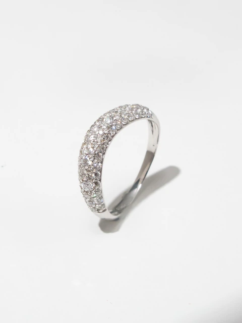 Anel pinky ring diamante