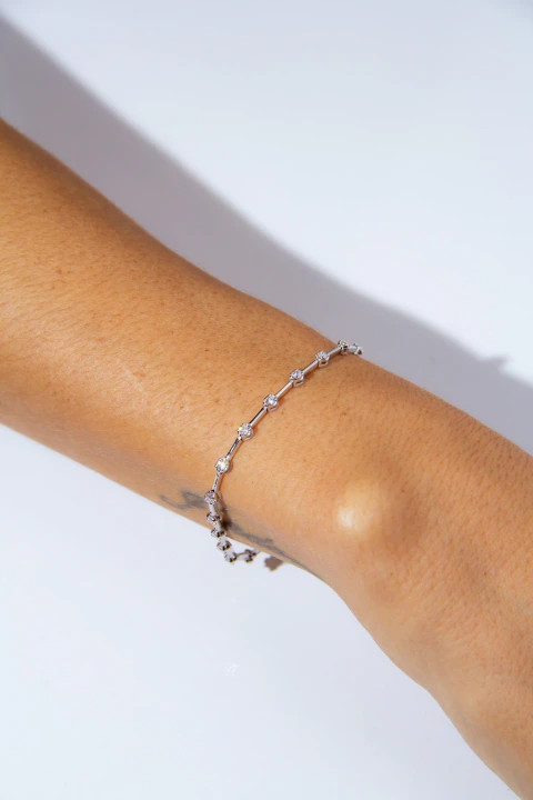 riviera faca com diamante natural de 3 pontos
