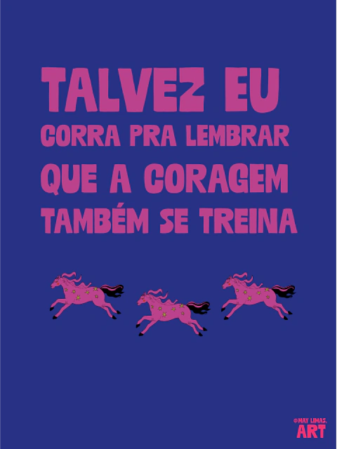 Talvez eu corra...