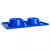 KIT 3 UN BASE HIGIÊNICA C/ COMEDOURO E BEBEDOURO PEQUENO ANTI-FORMIGA 450ML