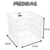 CERCADINHO 50X50X4 TELAS BRANCO - comprar online