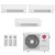 Ar-Condicionado Multi Split Inverter LG 24.000 (3x Evap Cassete 1 Via 12.000) Quente/Frio 220V