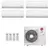 Ar-Condicionado Multi Split Inverter LG 30.000 (4x Evap HW 12.000) Quente/Frio 220V
