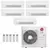 Ar-Condicionado Multi Split Inverter LG 48.000 (5x Evap Cassete 1 Via 12.000) Quente/Frio 220V
