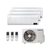Ar Condicionado Multi Split Hi Wall Samsung Windfree Inverter Quente e Frio R-410a 200V 9000 + 12000 + 12000 BTUs