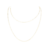 Colar Duplo Malha Bolinhas Lisas Folheado a Ouro 18k - comprar online