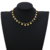 Colar Choker Círculos Pendentes Folheado Ouro 18k na internet