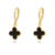 Brinco Trevo de Quatro Folhas Van Cleef Folheado a Ouro 18k