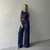 Cropped Linho Marcella - Azul Marinho - Be Fancy - Vista o seu momento