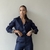 Camisa Linho Renata - Azul Marinho - comprar online
