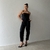 Calça Alfaiataria Gabriela - Preto - comprar online