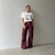 Calça Cargo Haley - Bordô - loja online