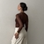 Blusa Tule Agatha - Marrom na internet