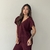 Conjunto Helen - Vinho - loja online
