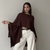 Blusa Capa Lia - Marrom Café - comprar online