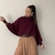 Blusa Tricot Bianca - Vinho - comprar online