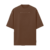Camiseta oversized marrom com a frase "JESUS SAVES" estampada no peito.