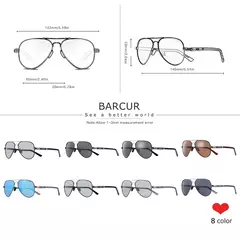 Imagem do BARCUR-Óculos de sol polarizados para homens