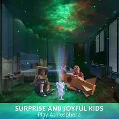 Astronauta Luminária Projetor De Luz Estrela Galáxia Nebulosa