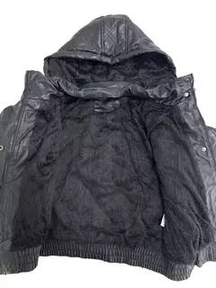 Jaqueta Puffer Cropped Feminina Gola Alta Com Fecho Frontal - EMISVILLE
