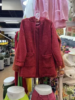Casaco teddy feminino longo - loja online