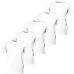 Kit 5 Camiseta Básica Masculina Slim Fit 100% Algodão Fio 30.1 Premium - comprar online