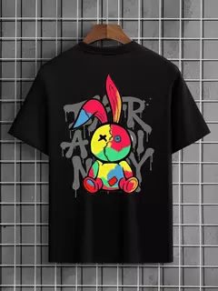 Camisa Streetwear Camiseta Masculina Coelho na internet