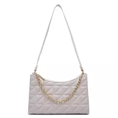 Imagem do Bolsa Feminina Baguete Alça Transversal Com Detalhe Em Corrente
