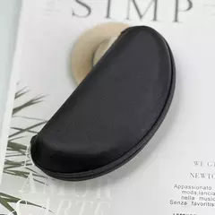 CASE ESTOJO CAIXINHA PORTA OCULOS COM ZIPER PRETO PROMOÇÃO - EMISVILLE