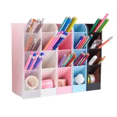 ORGANIZADOR DE MESA PORTA MAQUIAGEM LÁPIS DIVISÓRIAS MULTIUSO - EMISVILLE