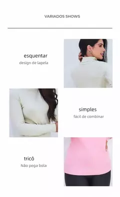 Imagem do BLUSA FEMININA DE FRIO SUETER CACHARREL TRICOT AQUEÇA O SEU INVERNO