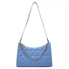 Bolsa Feminina Baguete Alça Transversal Com Detalhe Em Corrente - EMISVILLE