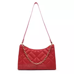 Bolsa Feminina Baguete Alça Transversal Com Detalhe Em Corrente - comprar online