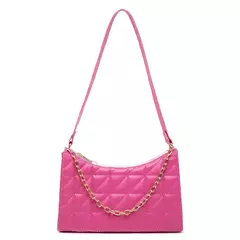 Bolsa Feminina Baguete Alça Transversal Com Detalhe Em Corrente - comprar online