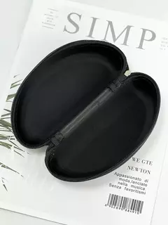Imagem do CASE ESTOJO CAIXINHA PORTA OCULOS COM ZIPER PRETO PROMOÇÃO